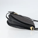 SAINT LAURENT Shoulder Bag Canvas Leather Gray Auth bs32280-4