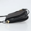 SAINT LAURENT Shoulder Bag Canvas Leather Gray Auth bs32280-5