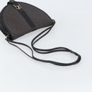 SAINT LAURENT Shoulder Bag Canvas Leather Gray Auth bs32280-7