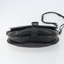 SAINT LAURENT Shoulder Bag Canvas Leather Gray Auth bs32280-9