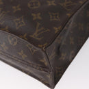 LOUIS VUITTON Monogram Sac Plat Hand Bag M51140 LV Auth bs32286-13