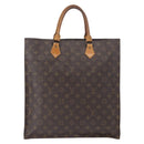LOUIS VUITTON Monogram Sac Plat Hand Bag M51140 LV Auth bs32286-3