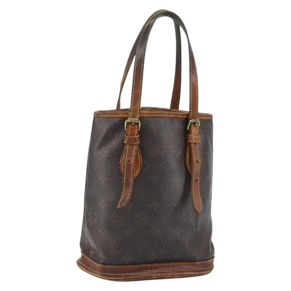 LOUIS VUITTON Monogram Bucket PM Shoulder Bag M42238 LV Auth bs32287