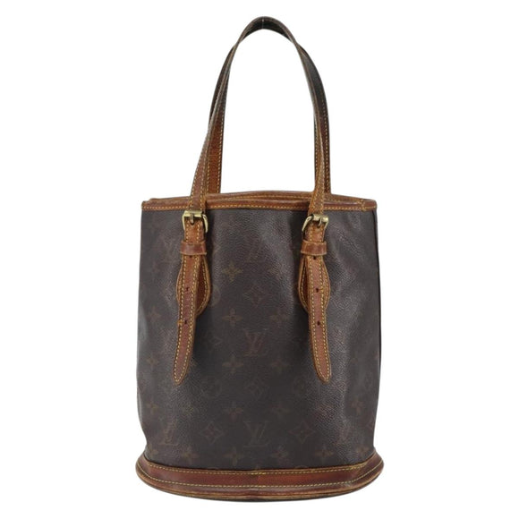 LOUIS VUITTON Monogram Bucket PM Shoulder Bag M42238 LV Auth bs32287