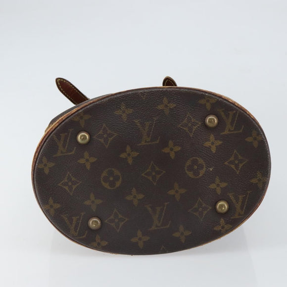 LOUIS VUITTON Monogram Bucket PM Shoulder Bag M42238 LV Auth bs32287