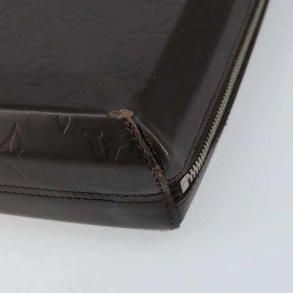 LOUIS VUITTON Monogram Grasse Erwin Hand Bag Brown M46580 LV Auth bs32289