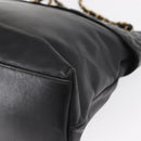 CHANEL Matelasse Chain Shoulder Bag Lamb Skin Black Gold CC Auth bs32292-11