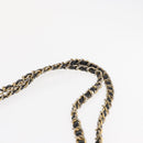 CHANEL Matelasse Chain Shoulder Bag Lamb Skin Black Gold CC Auth bs32292-8