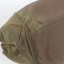 PRADA Chain Shoulder Bag Nylon Khaki Gold Auth bs32294-17