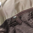 PRADA Chain Shoulder Bag Nylon Khaki Gold Auth bs32294-20