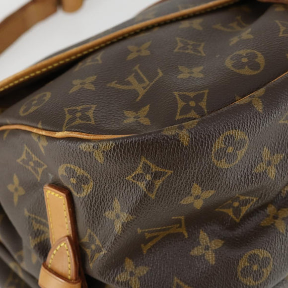 LOUIS VUITTON Monogram Saumur 35 Umhängetasche M42254 LV Auth bs32301