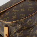 LOUIS VUITTON Monogram Saumur 35 Umhängetasche M42254 LV Auth bs32301-17