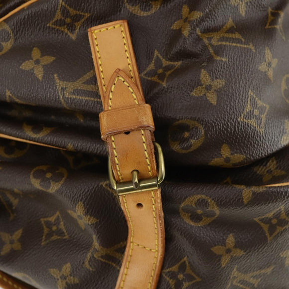 LOUIS VUITTON Monogram Saumur 35 Umhängetasche M42254 LV Auth bs32301