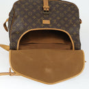 LOUIS VUITTON Monogram Saumur 35 Umhängetasche M42254 LV Auth bs32301-21