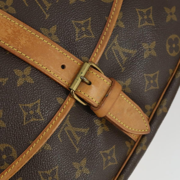 LOUIS VUITTON Monogram Saumur 35 Umhängetasche M42254 LV Auth bs32301