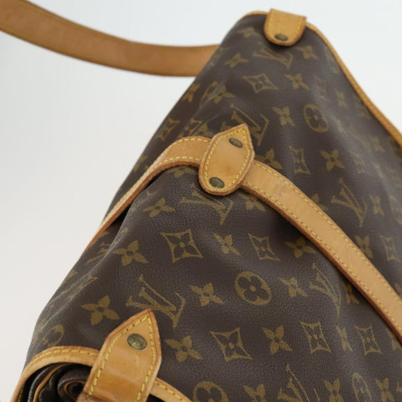 LOUIS VUITTON Monogram Saumur 35 Umhängetasche M42254 LV Auth bs32301