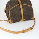 LOUIS VUITTON Monogram Saumur 35 Umhängetasche M42254 LV Auth bs32301-7