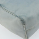 LOEWE Anagram Shoulder Bag Leather Light Blue Gold Auth bs32302-16