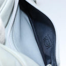 LOEWE Anagram Shoulder Bag Leather Light Blue Gold Auth bs32302-23