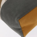 HERMES Jimetu Jumping Pouch Canvas Gray Auth bs32304-11