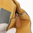 HERMES Jimetu Jumping Pouch Canvas Gray Auth bs32304-12