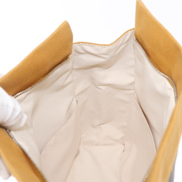 HERMES Jimetu Jumping Pouch Canvas Gray Auth bs32304