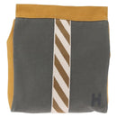 HERMES Jimetu Jumping Pouch Canvas Gray Auth bs32304-2