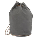 HERMES Porochon Mimil GM Shoulder Bag Canvas Gray Auth bs32306-1