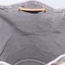 HERMES Porochon Mimil GM Shoulder Bag Canvas Gray Auth bs32306-18