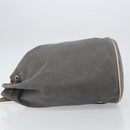 HERMES Porochon Mimil GM Shoulder Bag Canvas Gray Auth bs32306-4