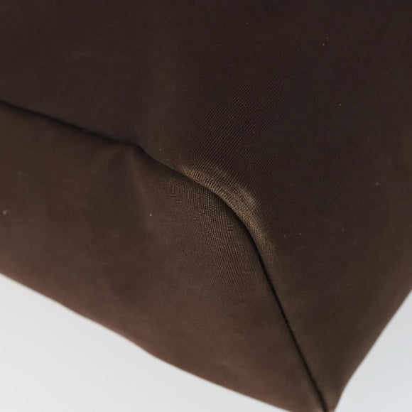 HERMES Herbag Cabas MM Hand Bag Canvas Leather Gold Brown Auth bs32307