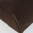 HERMES Herbag Cabas MM Hand Bag Canvas Leather Gold Brown Auth bs32307-16