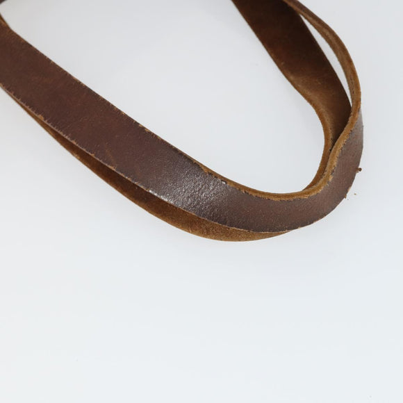 HERMES Herbag Cabas MM Hand Bag Canvas Leather Gold Brown Auth bs32307