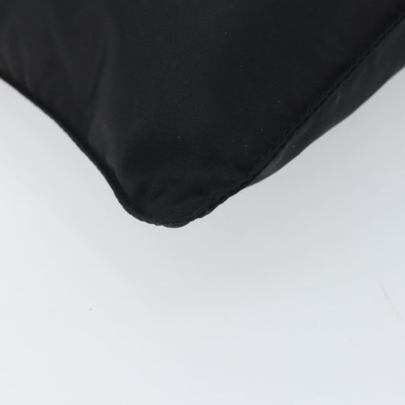 PRADA Shoulder Bag Nylon Black Silver Auth bs32312