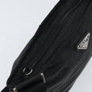 PRADA Shoulder Bag Nylon Black Silver Auth bs32312-10