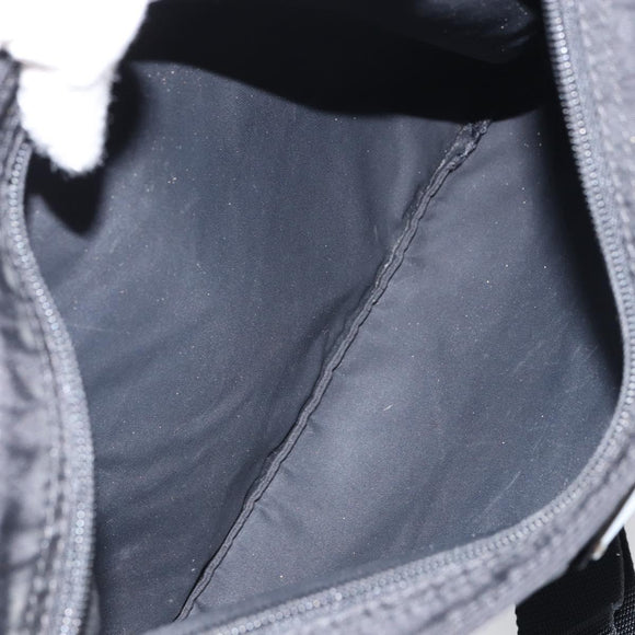 PRADA Shoulder Bag Nylon Black Silver Auth bs32312