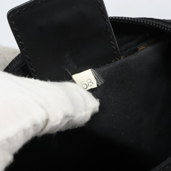 PRADA Shoulder Bag Nylon Black Silver Auth bs32312