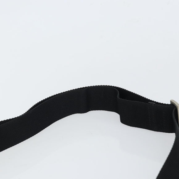 PRADA Shoulder Bag Nylon Black Silver Auth bs32312