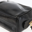 CHANEL Pouch Patent leather Black Gold CC Auth bs32314-10