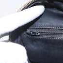CHANEL Pouch Patent leather Black Gold CC Auth bs32314-14