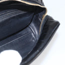 CHANEL Pouch Patent leather Black Gold CC Auth bs32314-16