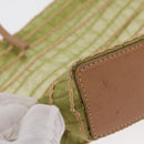 Christian Dior Hand Bag Nylon Green Auth bs32316-9