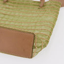 Christian Dior Hand Bag Nylon Green Auth bs32316-16