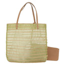 Christian Dior Hand Bag Nylon Green Auth bs32316-2