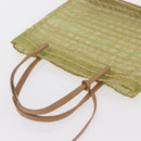 Christian Dior Hand Bag Nylon Green Auth bs32316-6