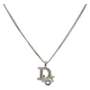 Christian Dior Necklace metal Silver Auth bs32324-1