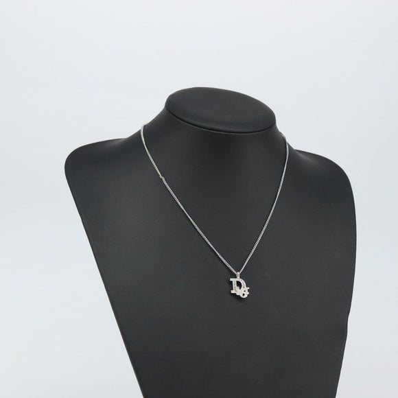 Christian Dior Necklace metal Silver Auth bs32324