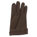 HERMES Joo Do H Gloves Leather Brown Auth bs32329-3