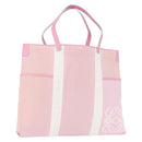 LOEWE Anagram Tote Bag Canvas Pink Silver Auth bs32333-1