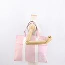 LOEWE Anagram Tote Bag Canvas Pink Silver Auth bs32333-20